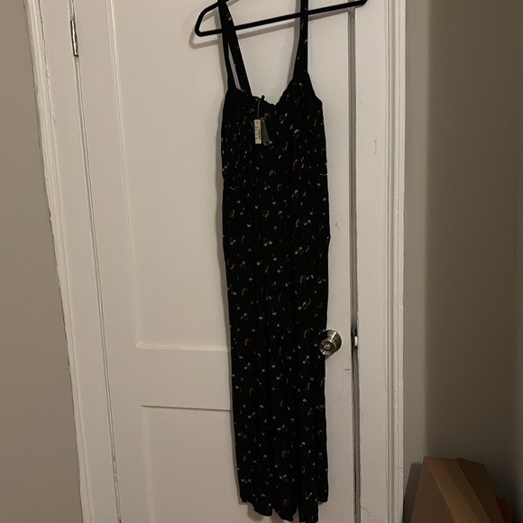 Madewell jumpsuit black floral with adjustable straps BNWT - Picture 5 of 5